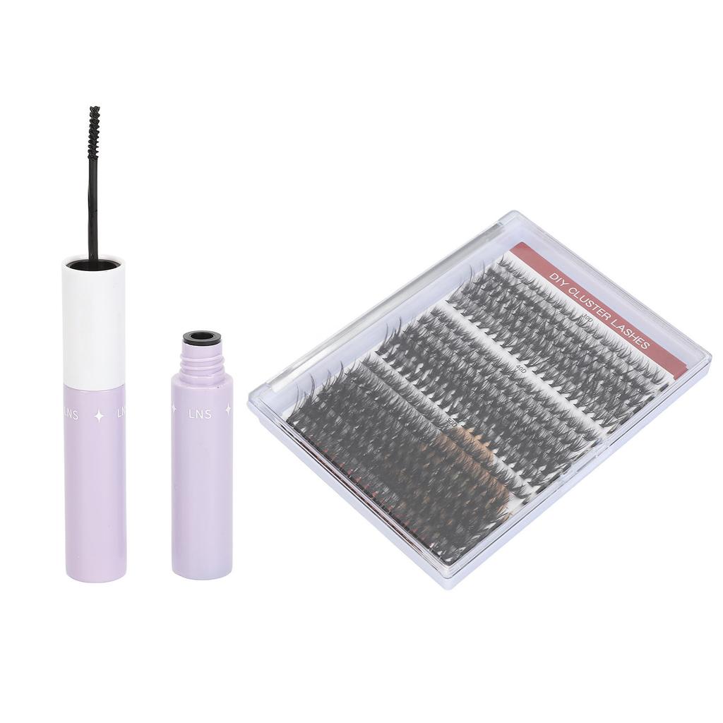 Набор для наращивания ресниц на 320 кластеров, 8/10/12/14/16 мм, смешанный набор для реалистичного наращивания ресниц с 10 мл клея