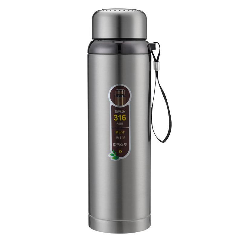 1200ml Stainless Steel Vacuum Insulated Travel Mug With Tea Infuser Men Women Outdoor Camping Office