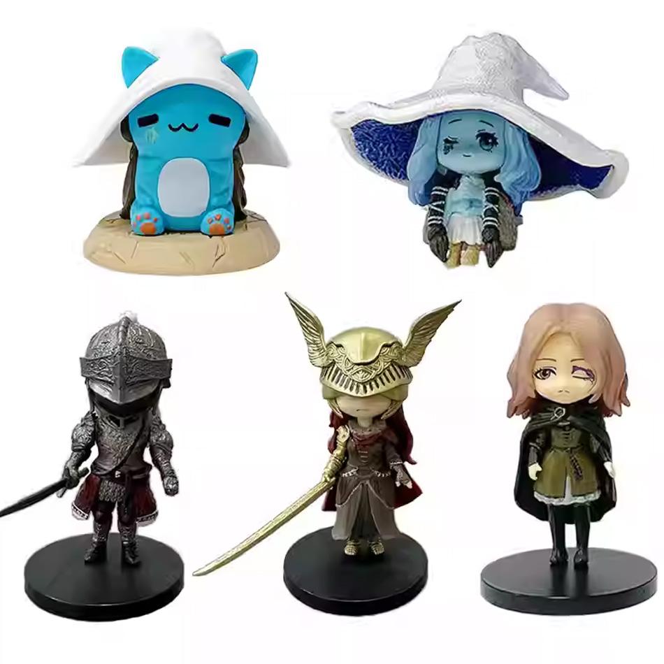 Hot Ring Gaming Q Version Mini Ranni Cat Melina Malenia The Half-Wolf Action Figure Lani Magic Ornaments Dolls gift