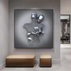 Metal Figure Statue Art Poster High Definition Printing Canvas Painting Prints Couple Sculpture Living Room Home Decor Picture
