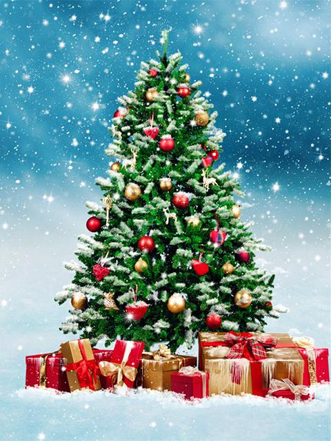 Diy 5d полная алмазная живопись вышивка квадратная круглая дрель Рождественская елка колокольчик мозаичная мебель украшение ручной работы подарок для хобби