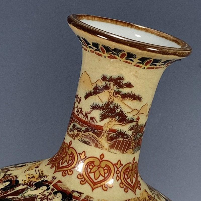 Изысканная китайская старинная коллекционная ручная роспись по фарфору, японская керамическая ваза для хранения в стиле вдовствующей императрицы, декор для офисного стола, статуэтки