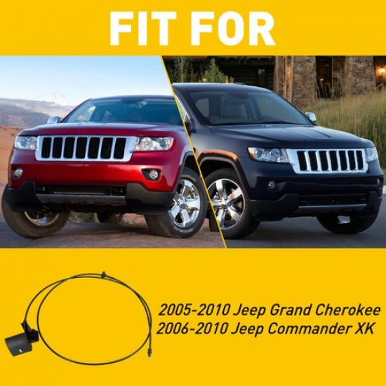 Hood Latch Handle with Release Cable for Grand Cherokee 2005-2010 Jeep Commander