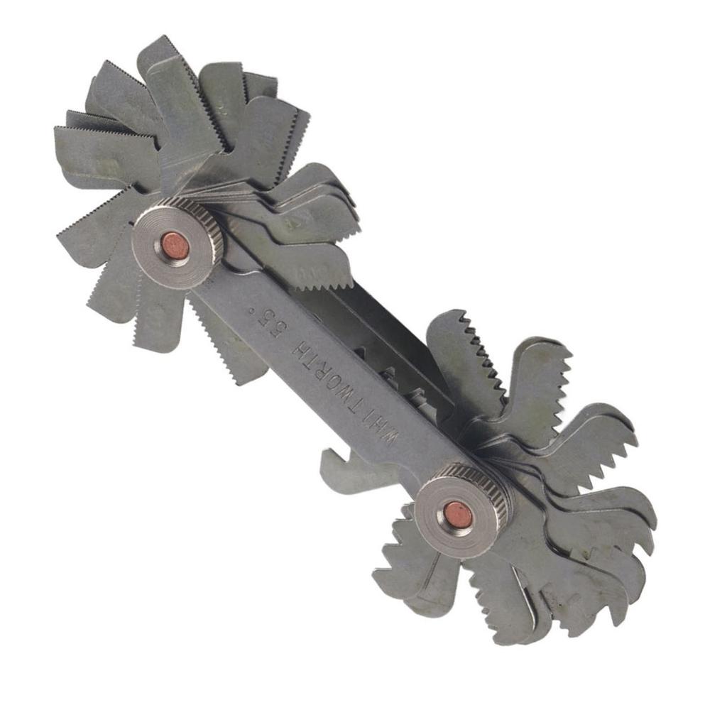 51 шт. резьбовой калибр из нержавеющей стали с шагом резьбы 60 градусов(Единицы США)