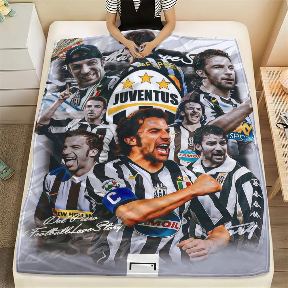Фланелевое одеяло с принтом Juventus, Высококачественное, Удобное для всех сезонов, Декор для дома, Тепло и уют