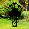 Sturdy Carbon Steel Pet Dog Grave Marker Pet Memorial Stone Plaque  Outdoor Garden