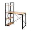 Desk with Shelf - AKTIVE - Modern Model - 100 Cm - Black Metal - Industrial Style