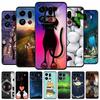 Чехол для телефона OPPO Find X9 Pro 5G Милый Мультяшный Мягкий Силикон Черный Защитный Чехол-Ракушка для OPPO FindX9 Pro 6.78" Задняя Крышка