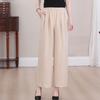 Summer Wide Leg Pants Women Clothes Casual Elastic Waist Plus Size High Waist Black Pants
