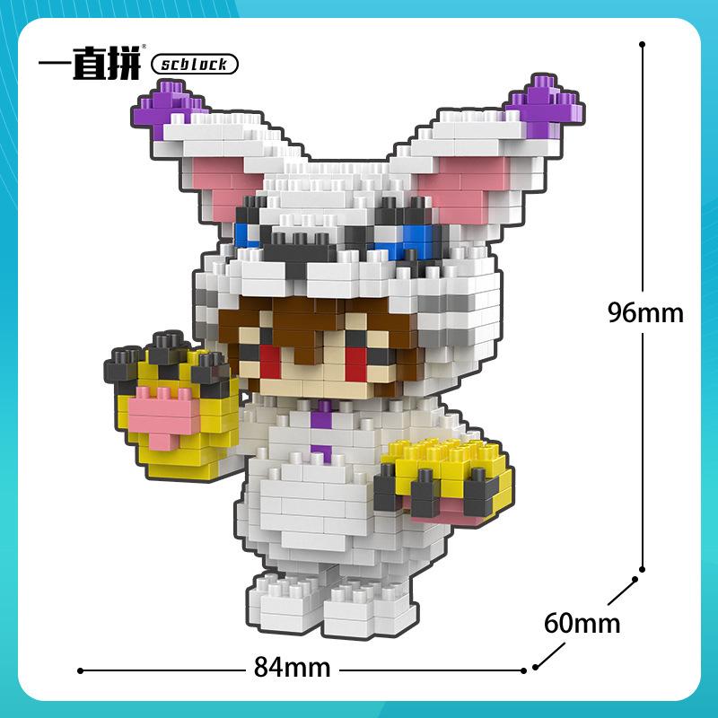 Digital Monster Agumon Gabumon Mini Building Blocks Piyomon Greymon DIY Micro Brick Tentomon Gomamon Figures Toys For Kids Gift