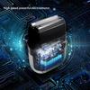 Mini Electric Foil Trimmer for Men Rechargeable Facial Hair Groomer with Floating Head LED Display