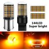 Car Turn Signal Light Stop Lamp Waterproof IP65 Indicator Light 2pcs 1156 3014 144smd 1157 T20