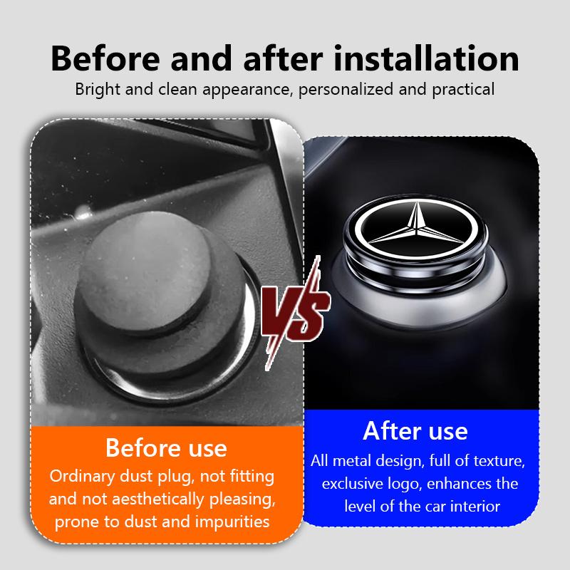 WLX4 For Mercedes Benz Car Cigarette Lighter Cover DustProof Decoration Cap W202 W212 W126 W140 W168 W177 CLS GLE GLC GLS CLA