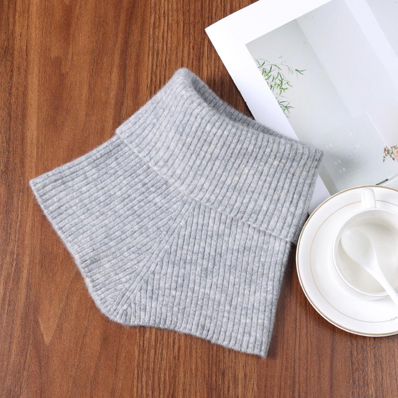 Женский 100% шерстяной шарф-манишка Мягкое тепло Вязаный гейтор для шеи для зимней езды на велосипеде, катания на лыжах, Модный аксессуар для защиты шеи