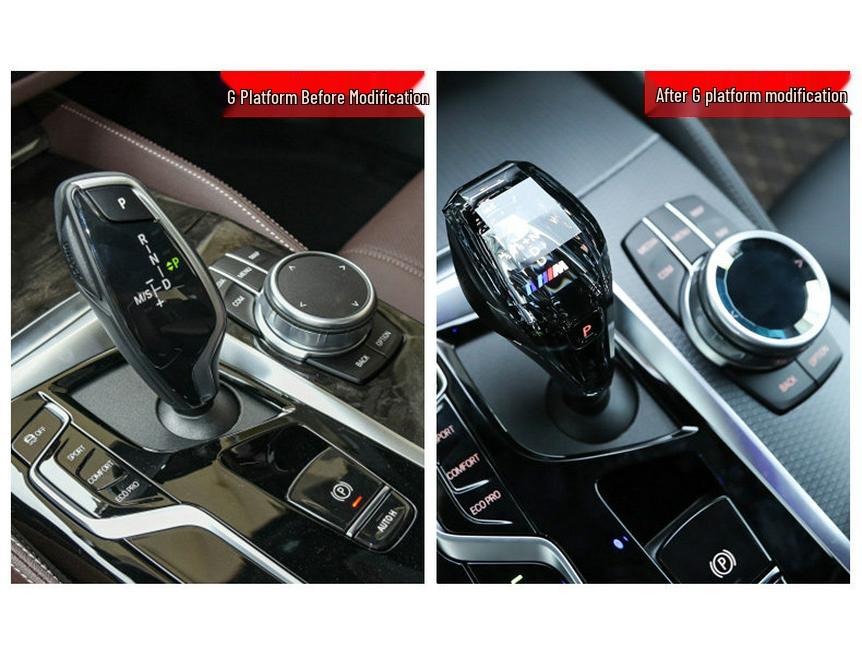 Compatible for BMW 5 Series: Crystal Gear Shift and Rotary Knob for 525li, 530li, 535le Models.
