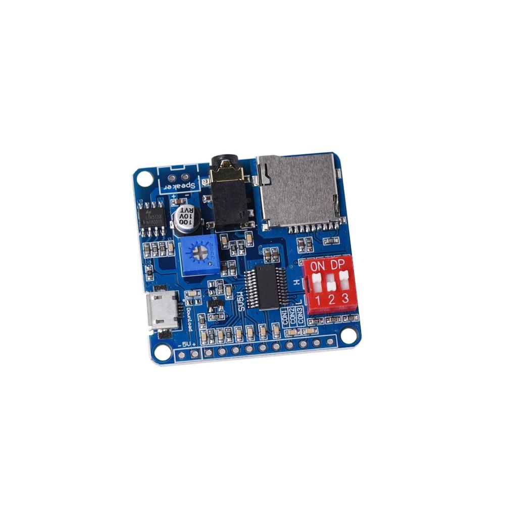 НОВЫЙ MP3-плеер Модуль воспроизведения голоса I/O Триггер Управление UART SD/TF Для Arduino