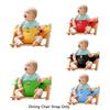 Складной детский безопасный стульчик для кормления с портативным дизайном и полиэстеровой тканью ярких цветов