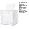 Toilet Roll Paper Holder Clear Visible Modern Waterproof Desktop Tissue Napkin Paper Towel Dispenser Storage Box Home Supplies