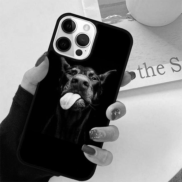 МИЛЫЙ ДОБЕРМАН ПОРОДА СОБАКИ Чехол-Ракушка Для iPhone 17 Air 15 16 14 13 12 Pro Max 11 Pro Max Plus Чехол для Телефона