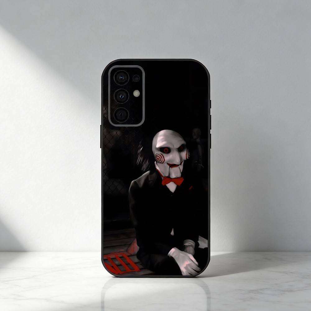 The Puppet B-Billy S-Saw-w Phone Case For Samsung S25,S24,S21,S22,S23,S30,Ultra,S20,Plus,Fe,Note,5G Black Cover