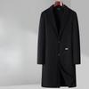Осень и зима Новое мужское двухстороннее шерстяное пальто Длинный костюм воротник Тренч Пальто Деловое повседневное шерстяное пальто Мужское пальто Фабрика