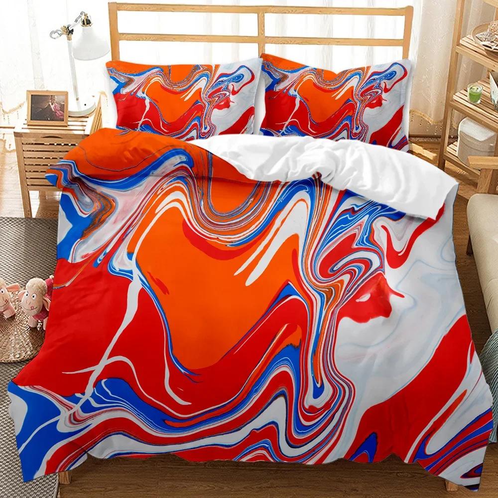Comforter S Simple Personalized Watercolor Painting Bedding Set Winter S Kids Adult Bedding Geometric Bed Sets