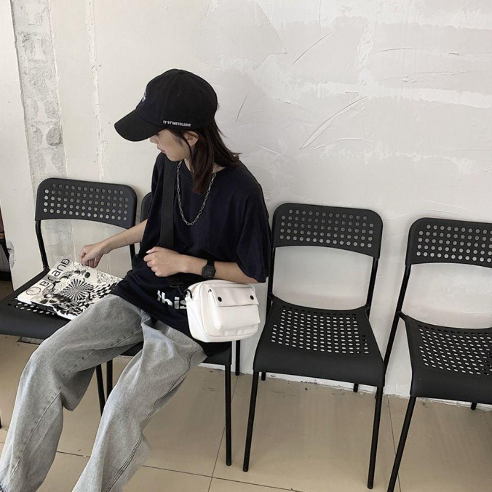 Повседневная PU сумка кроссбоди большой вместимости, спортивная наплечная сумка, простая квадратная сумка-мессенджер, унисекс