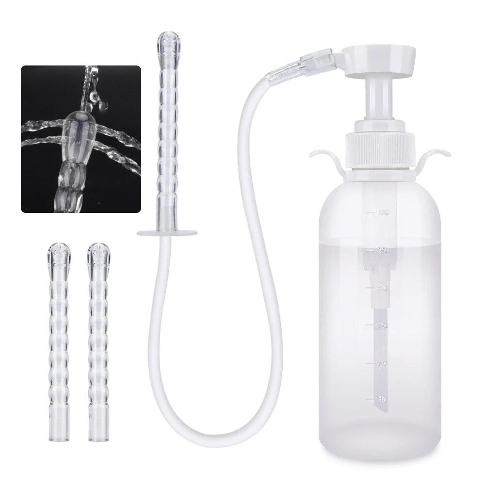 300/600ML Irrigator Cleanser Feminine Hygiene Cleanser Bottle Reusable Handheld Cleaning Syringe Feminine Cleanser