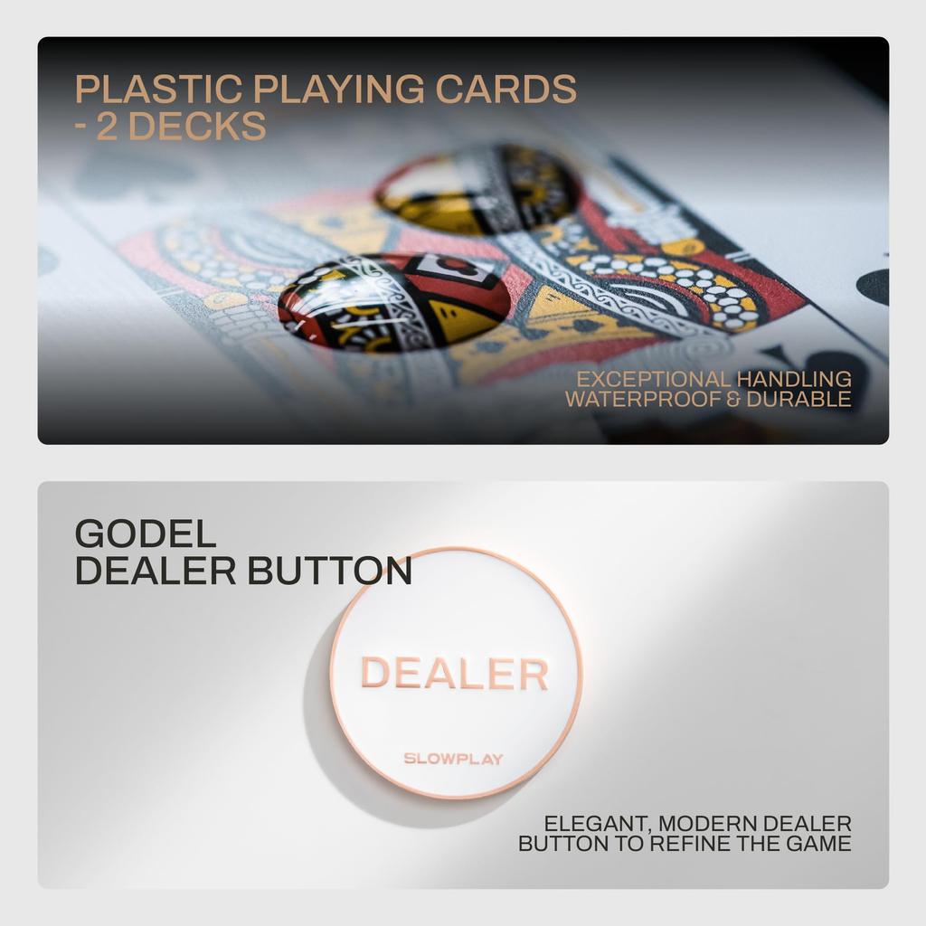 SLOWPLAY Godel Ceramic Poker Chip Set for Texas 500 chips фишка 39 мм сделана в Германии прочный поликарбонатный футляр для фишек включен Hold'em, [включает стоимость],