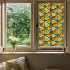 Colorful Window Film Privacy Static Cling Non Adhesive Film Stained Glass Vinyl Film Sun Blocking Window Sticker Decoration