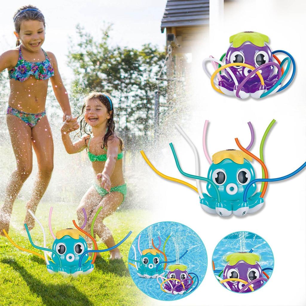 Water Sprinkler Octopu-s Spray Sprinkler With WiggleTubes Kid Sprinkler Water Toy