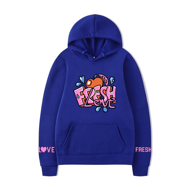 Осень Зима Принт Буквы Мужское Худи Y2K Одежда Винтажная Мода Оверсайз Повседневные Унисекс Пуловеры с Длинным Рукавом