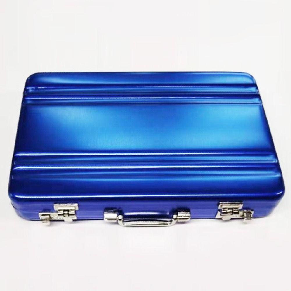 High Quality Aluminum Alloy Mini Suitcase Business Card Box Storage Box Jewelry Case Card Holder