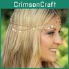 Fashionable Gold Headpiece With Rotundity Shape And Tassel For Women Events