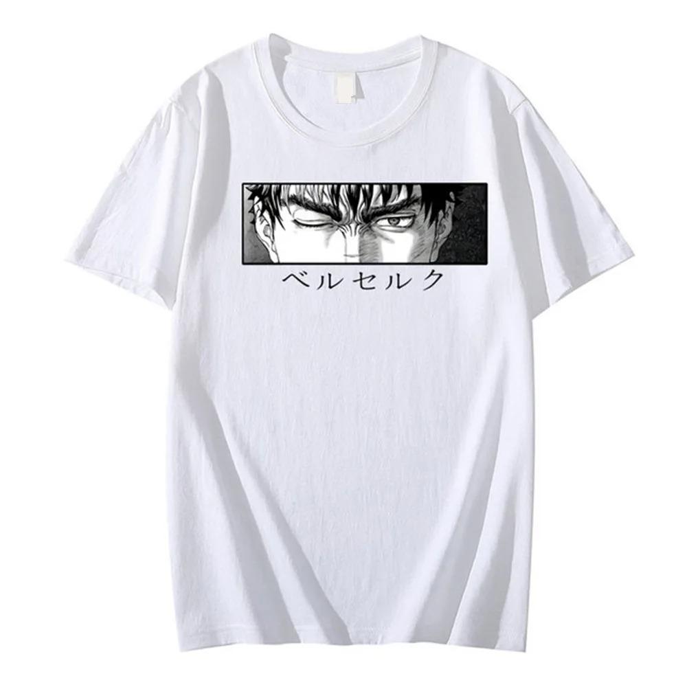 Anime Berserk Graphic Print Summer Men Women Cotton Oversized Short Sleeve T-Shirt Unsex Loose Casual Oversized Top Streetwear Fashion Summer New Tee