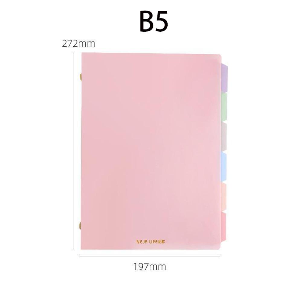 A5/B5 Color Binder Notebook Soft Student Notebooks New Student Stationery