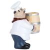 Resin Chef Statue Toothpick Holder Nordic Figurine Restaurant Tabletop Decoration Craft