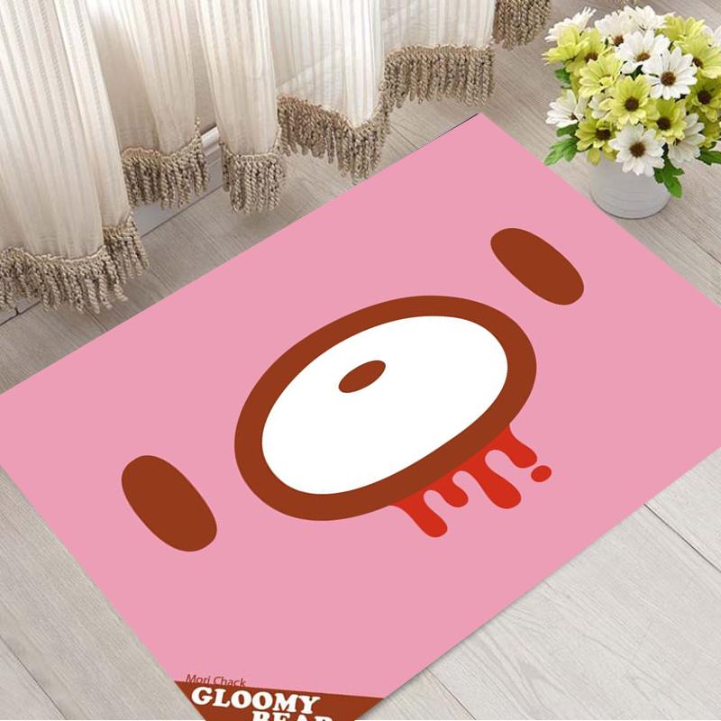 Кавайный ковер с принтом G-Gloomy Bears, противоскользящий, многофункциональный, ковер для гостиной, напольный коврик для прихожей, домашний, кухонный, коридор, декор