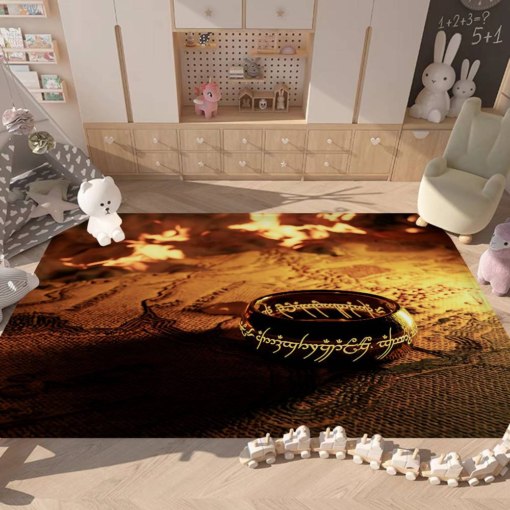 Fantasy Movie The L-Lord Of The R-Rings Entrance Door Mat Washable Non-Slip Living Room Sofa Chairs Area Mat Welcome Doormat