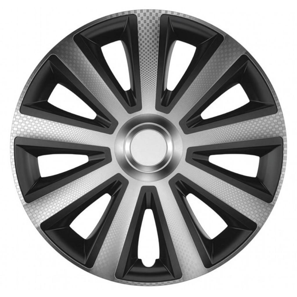 Kołpaki Aviator silver / black 16", 4 szt.