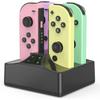Зарядная станция Joy-Con для Nintendo Switch/Switch 2, Зарядное устройство для контроллеров Joy-Con 4-в-1 Станция для зарядки контроллеров Nintendo Switch