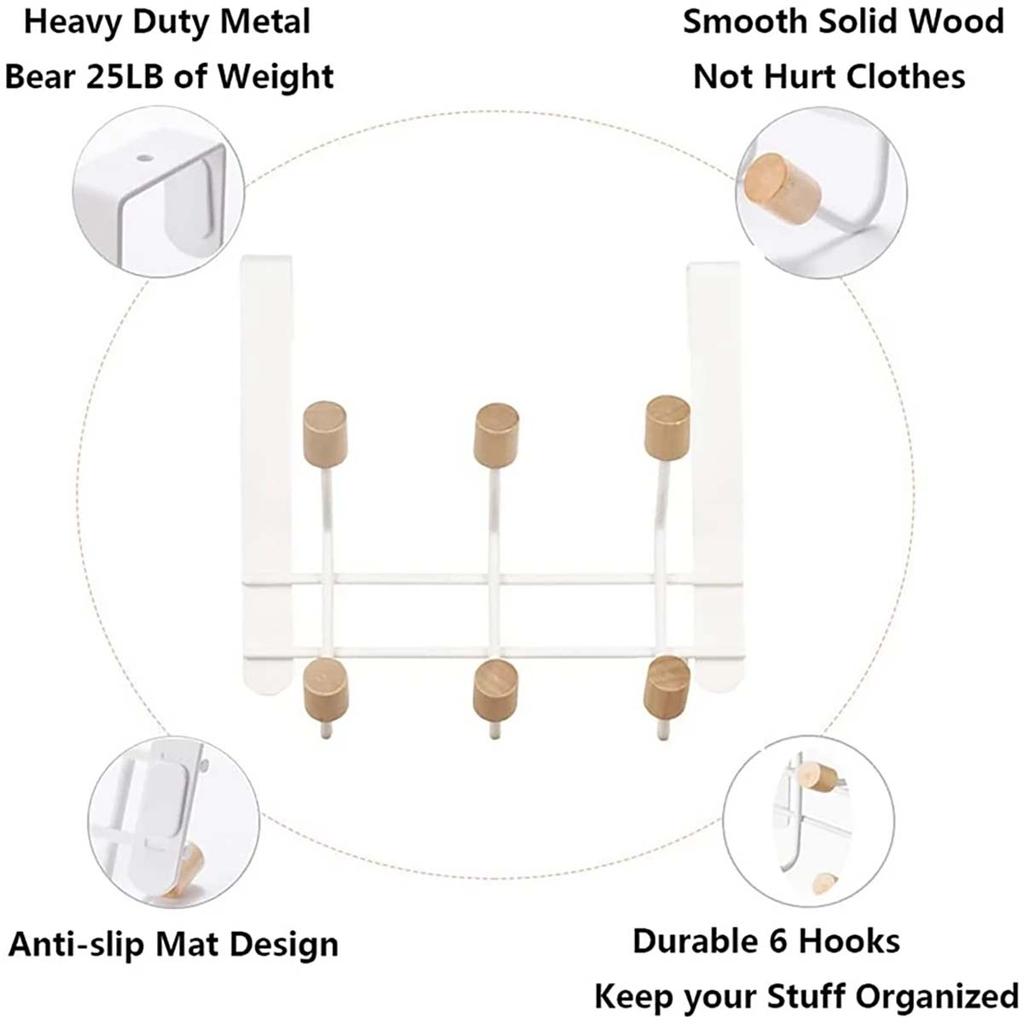Портативная стойка для хранения на дверь спальни, крючки, вешалка для сумок, настенная вешалка для одежды, товары для дома