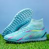 Fashion Men's Soccer Shoes TF/FG Non-Slip Turf Soccer Cleats Fashion Shoes Comfortable High Top Sneakers High Quality Football Boots 45