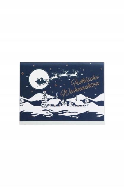 Crelando "Merry Christmas" Greeting Card with Envelope in German
