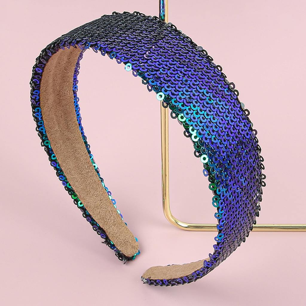 Модные пайеточные повязки на голову Девочки Блестящие 3 см Повязки для волос Девочки Женщины Повязки на голову Дети Дети Украшение для вечеринки Аксессуары для волос