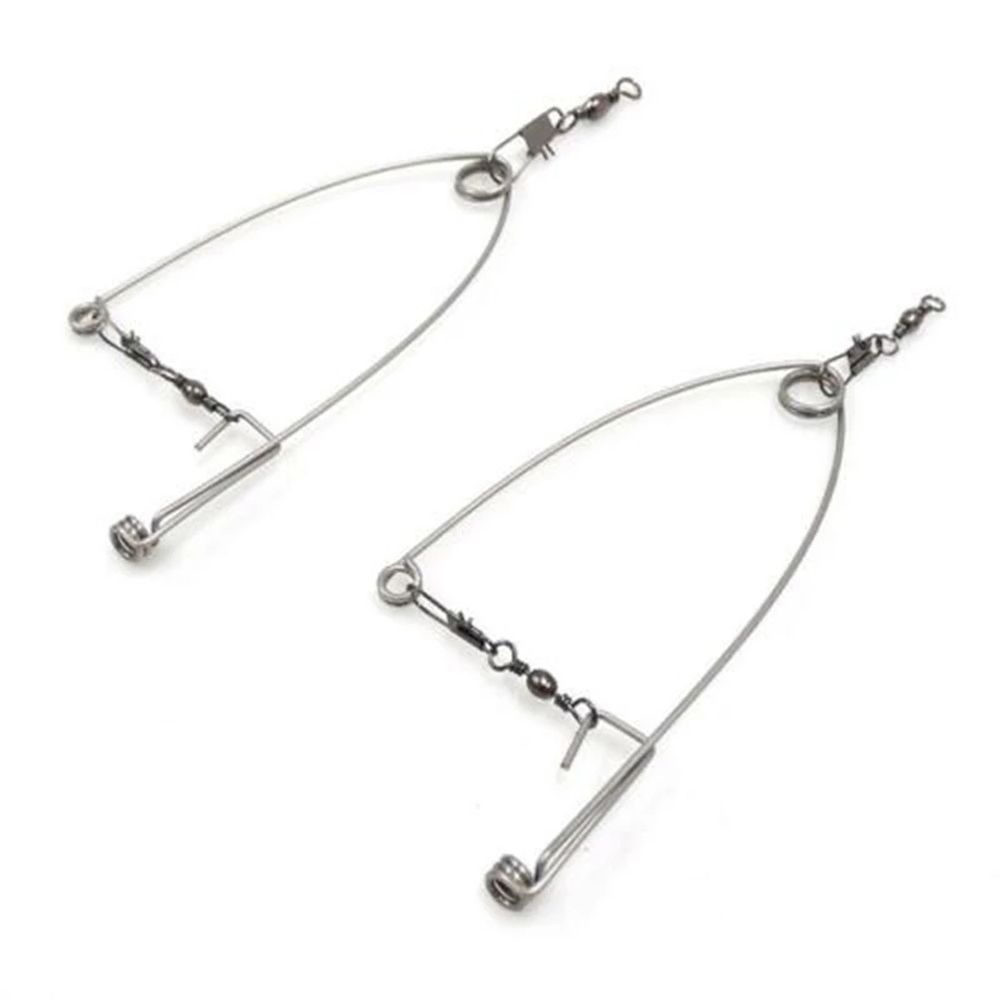 Стальное Автоматическое Устройство для Рыбалки Автоматический Рыболовный Крючок Спусковой Крючок Пружина Крючка Пружина Выброса Крючка