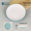LIJIA FITMENT 16-дюймовые двухцветные меламиновые обеденные тарелки (10-Pack)