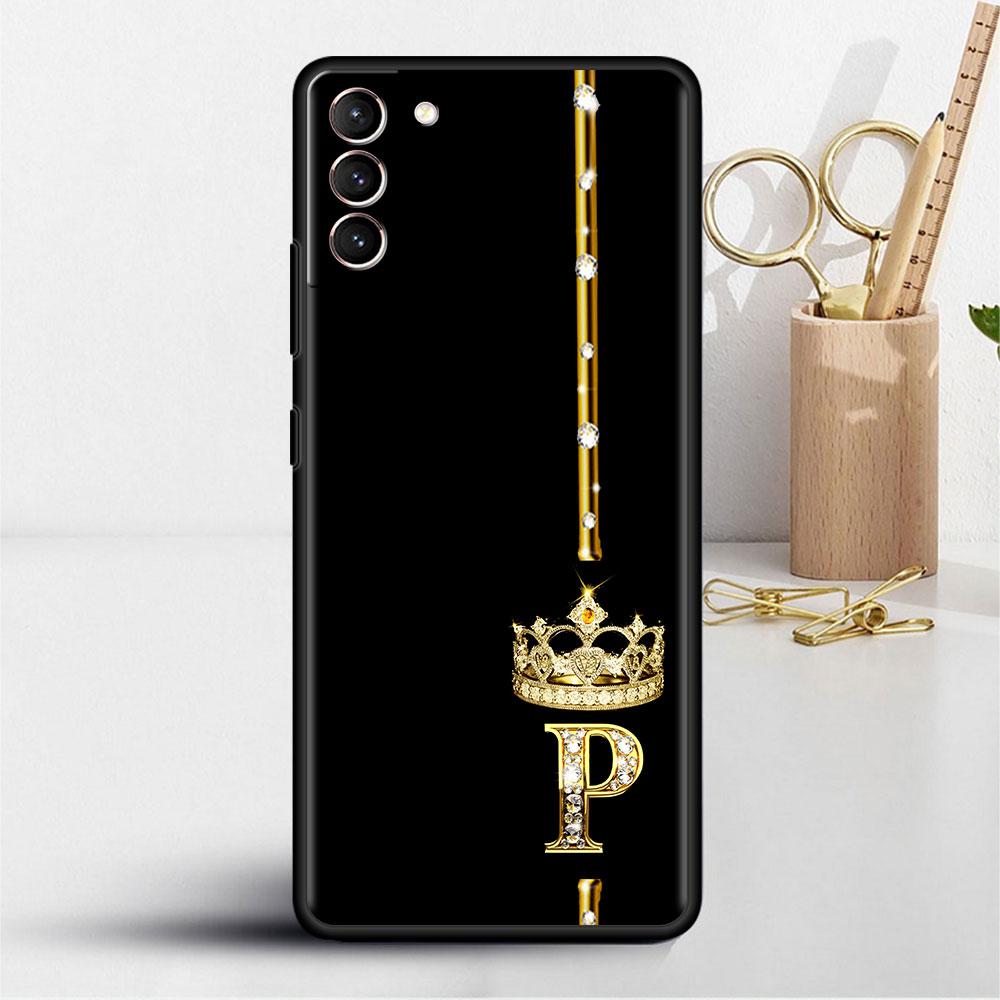 Чехол из розового золота с 26 буквами MRPZ для Samsung Galaxy S22 S21 S20 FE S10 S9 Plus S8 Note 20 Ultra 10 Plus, мягкий чехол для телефона