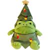 Jellycat Рождественская серия Дерево Дождевая лягушка Милая кукла Плюшевая кукла Сидящая 26 см высотой