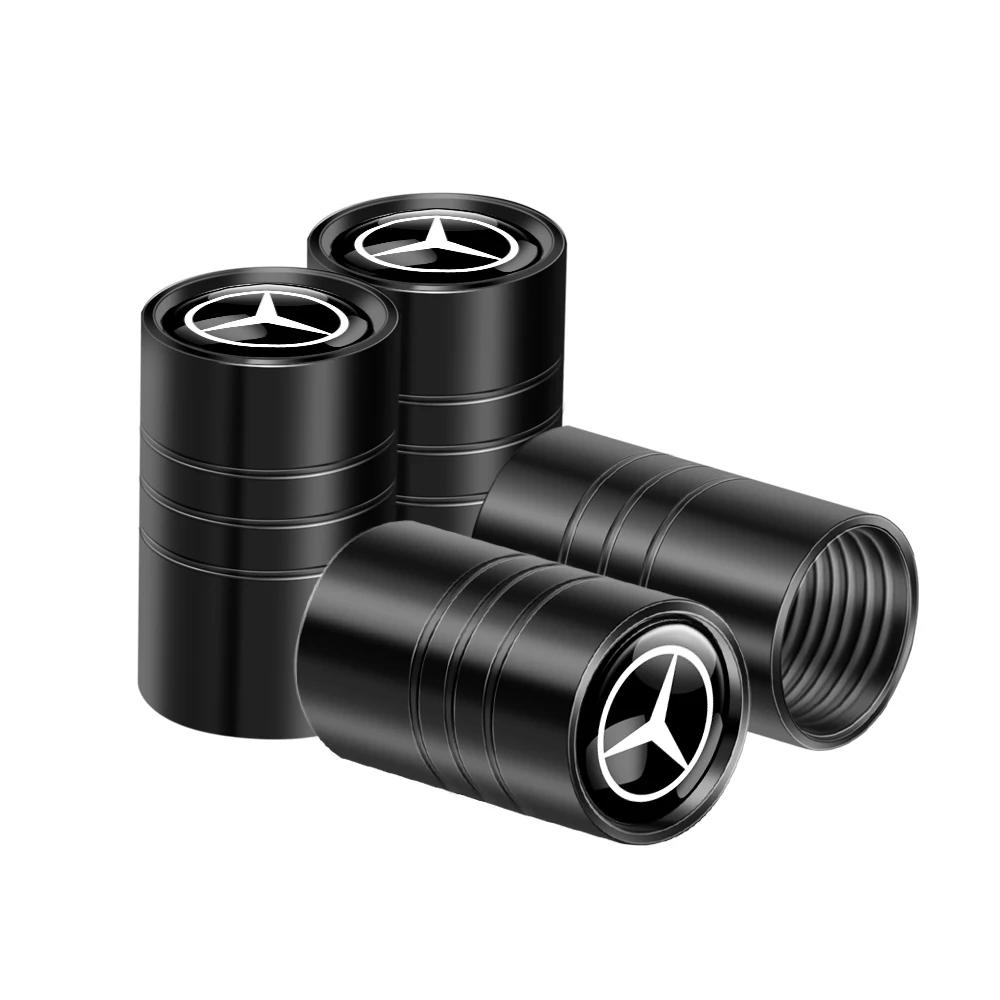 GCTO3 For Mercedes-Benz AMG A B C E G CLASS CLA W211 W203 W204 W210 W124 W205 4PCS Car Wheel Tires Stem Valve Caps Accessories